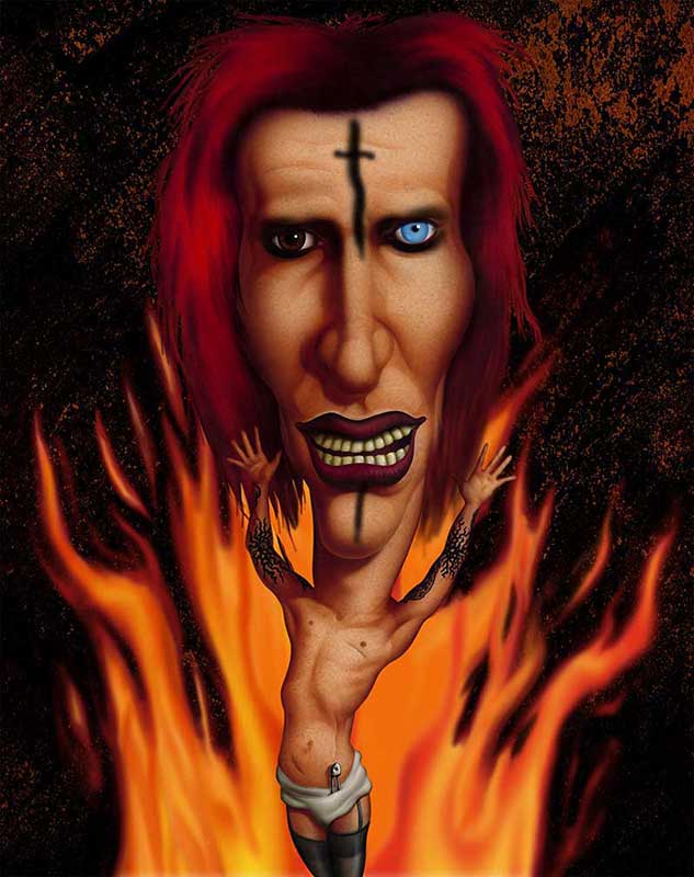 Marilyn Manson illustration