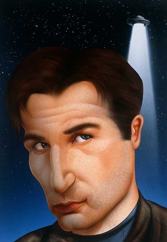 Agent Mulder of the X-Files illustration