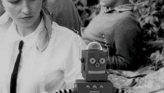 Robo at a picnic